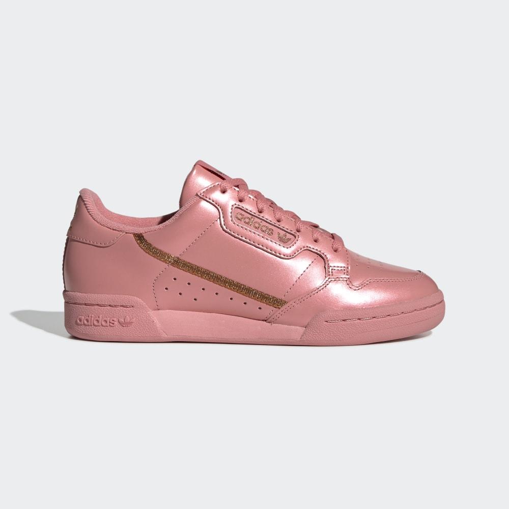 Adidas Women's Continental 80 Originals Shoes Rose/Copper Metal/Rose Ireland EE5566